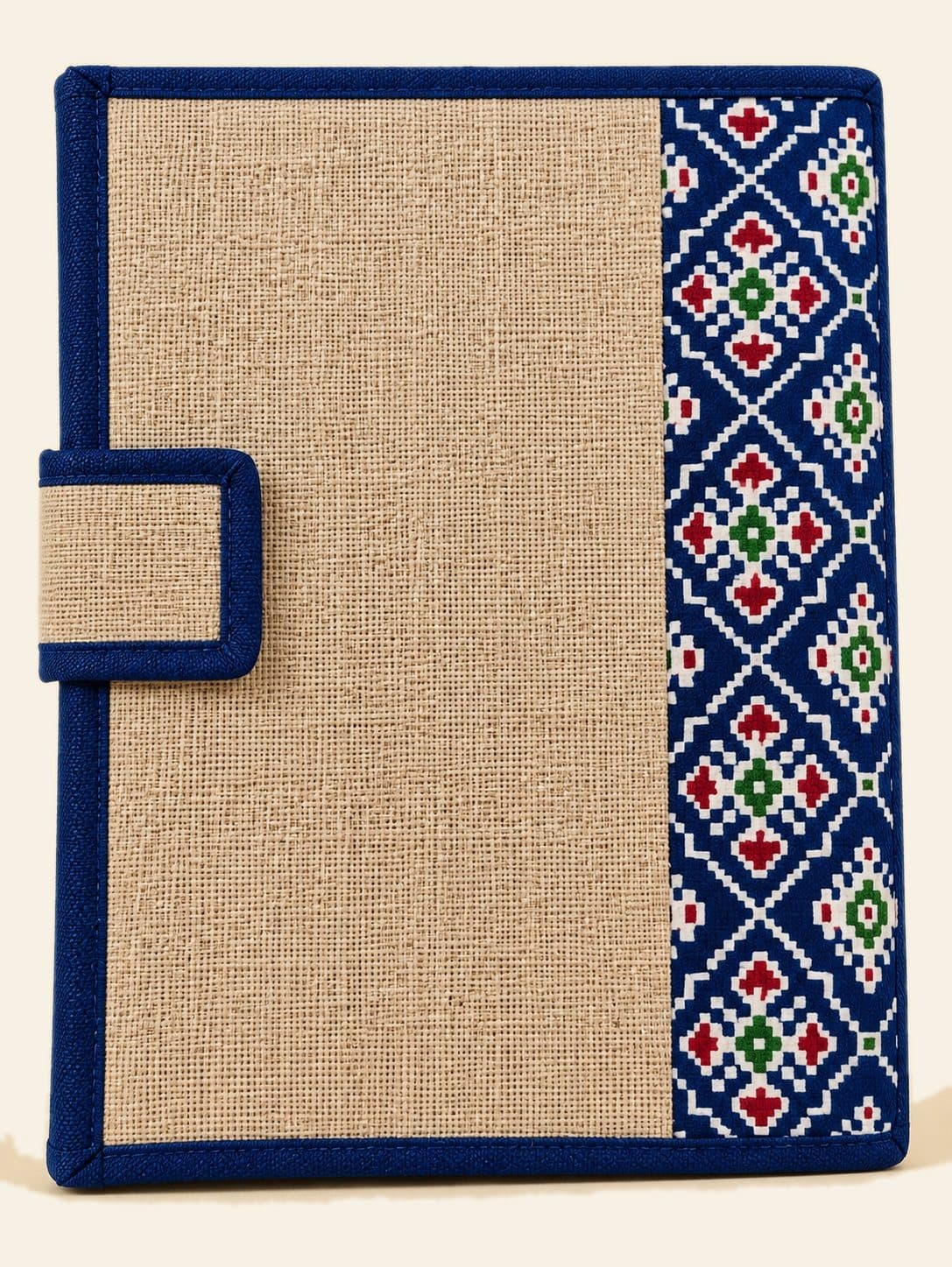 Jute Diary & File Covers — handmade by HuskWorks, custom sizes and branding available